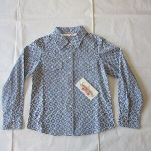 Cumberland Ely Cattleman Youth Girls Long Sleeve Pearl Snap Printed Shirt